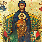 Св. Богородица със Светци  72х 48 cm